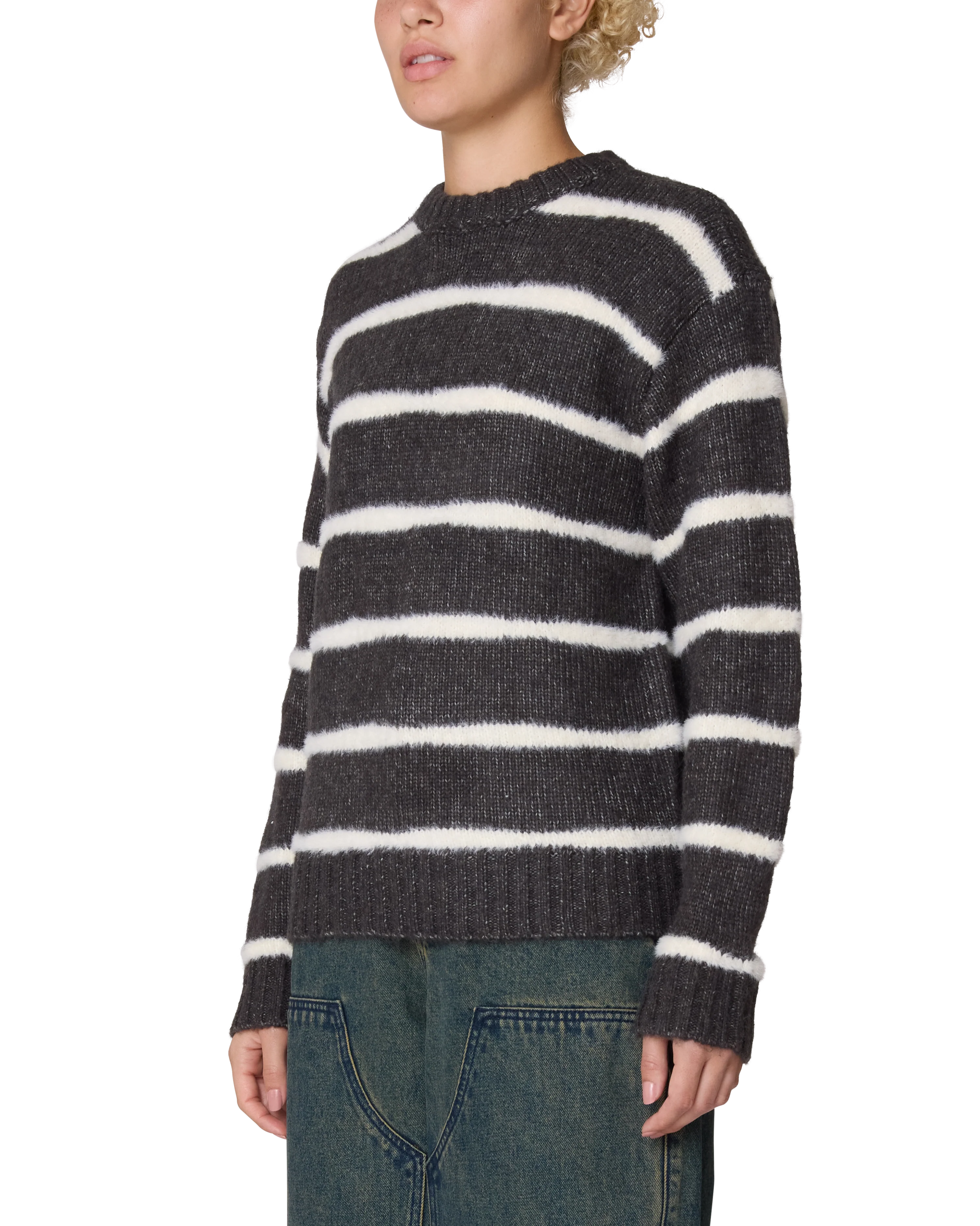 CASEY STRIPE CREW SWEATER - Image 2