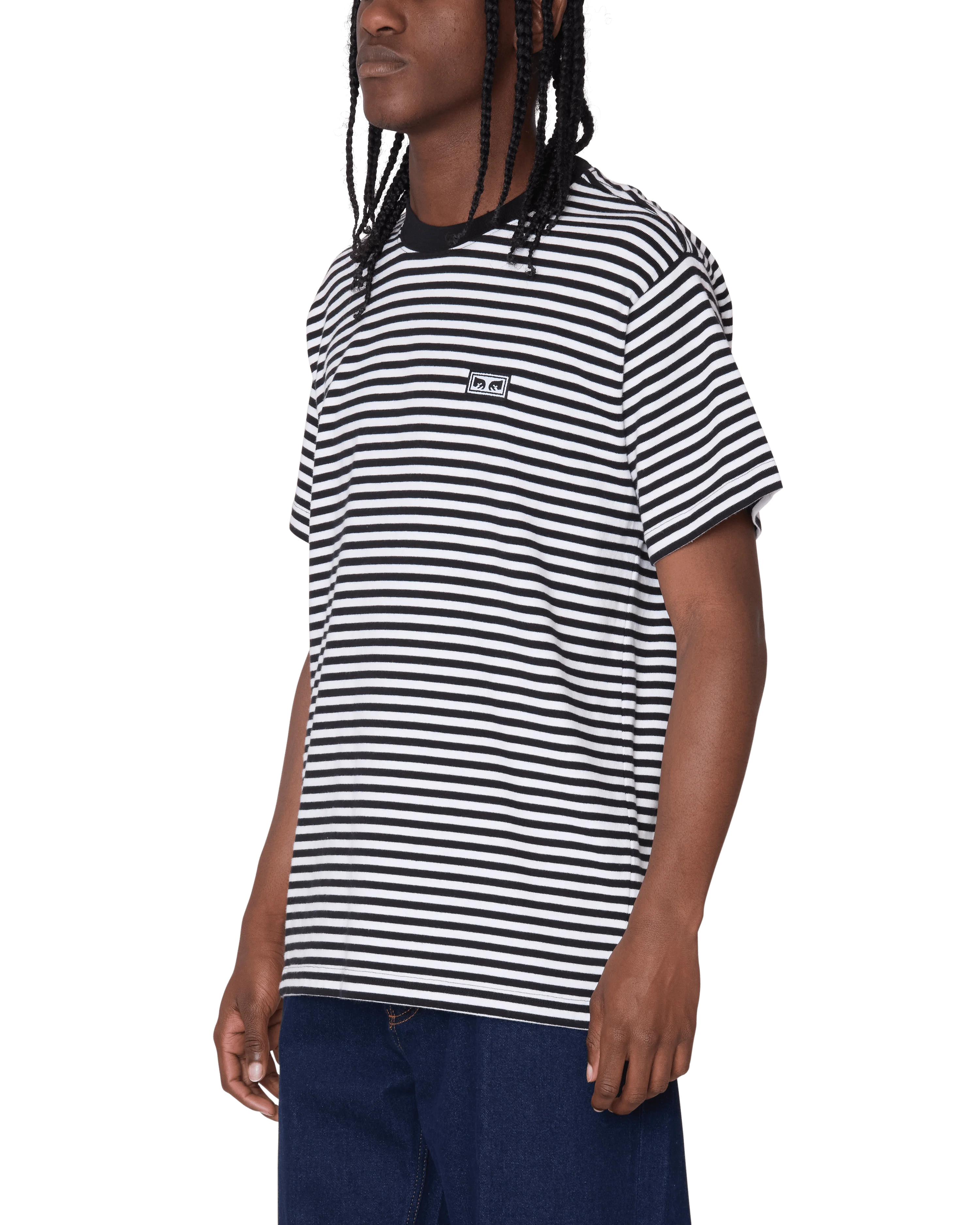 EST. WORKS EYES STRIPE T-SHIRT - Image 4