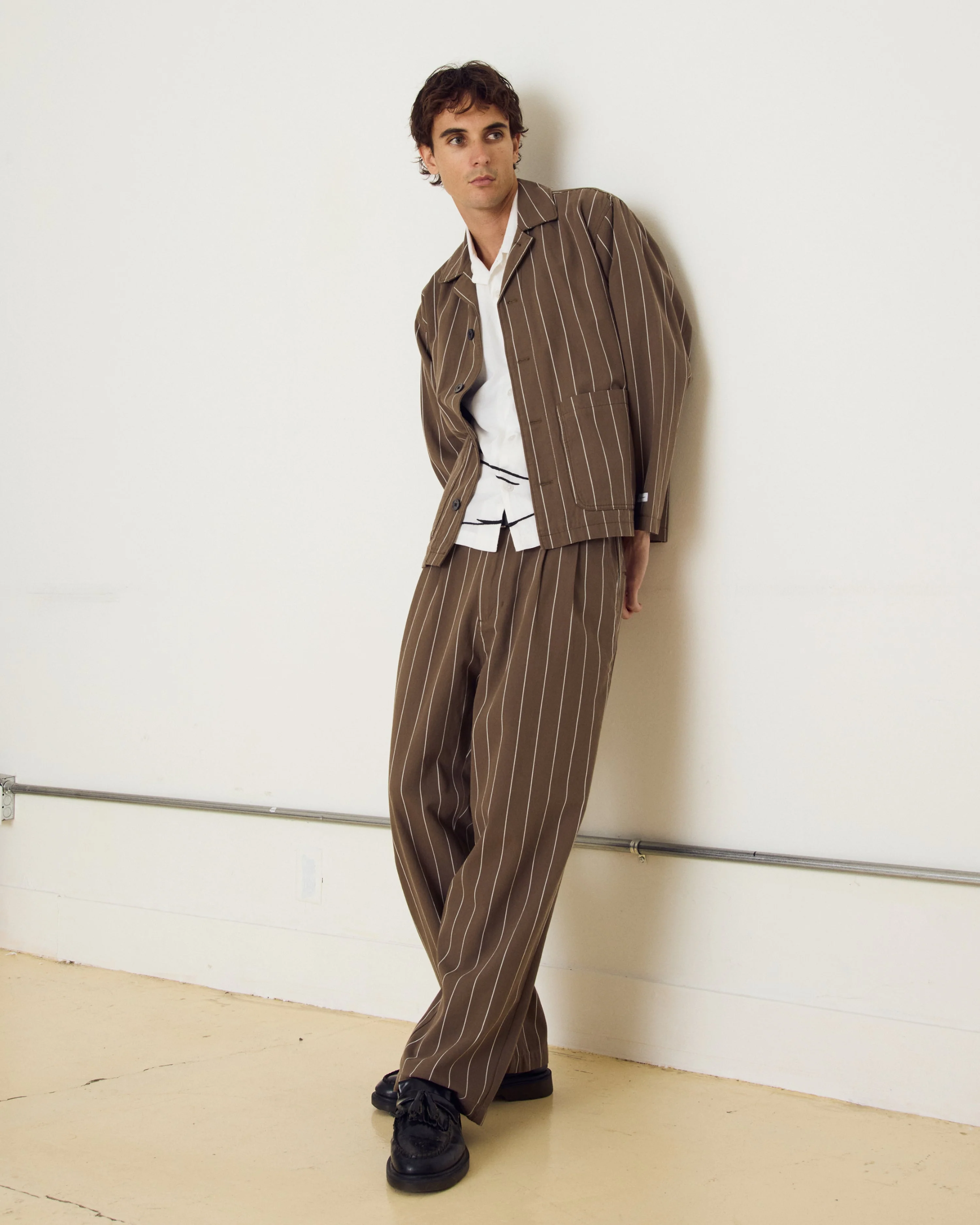 FOSTER PLEATED STRIPE PANT - Image 3