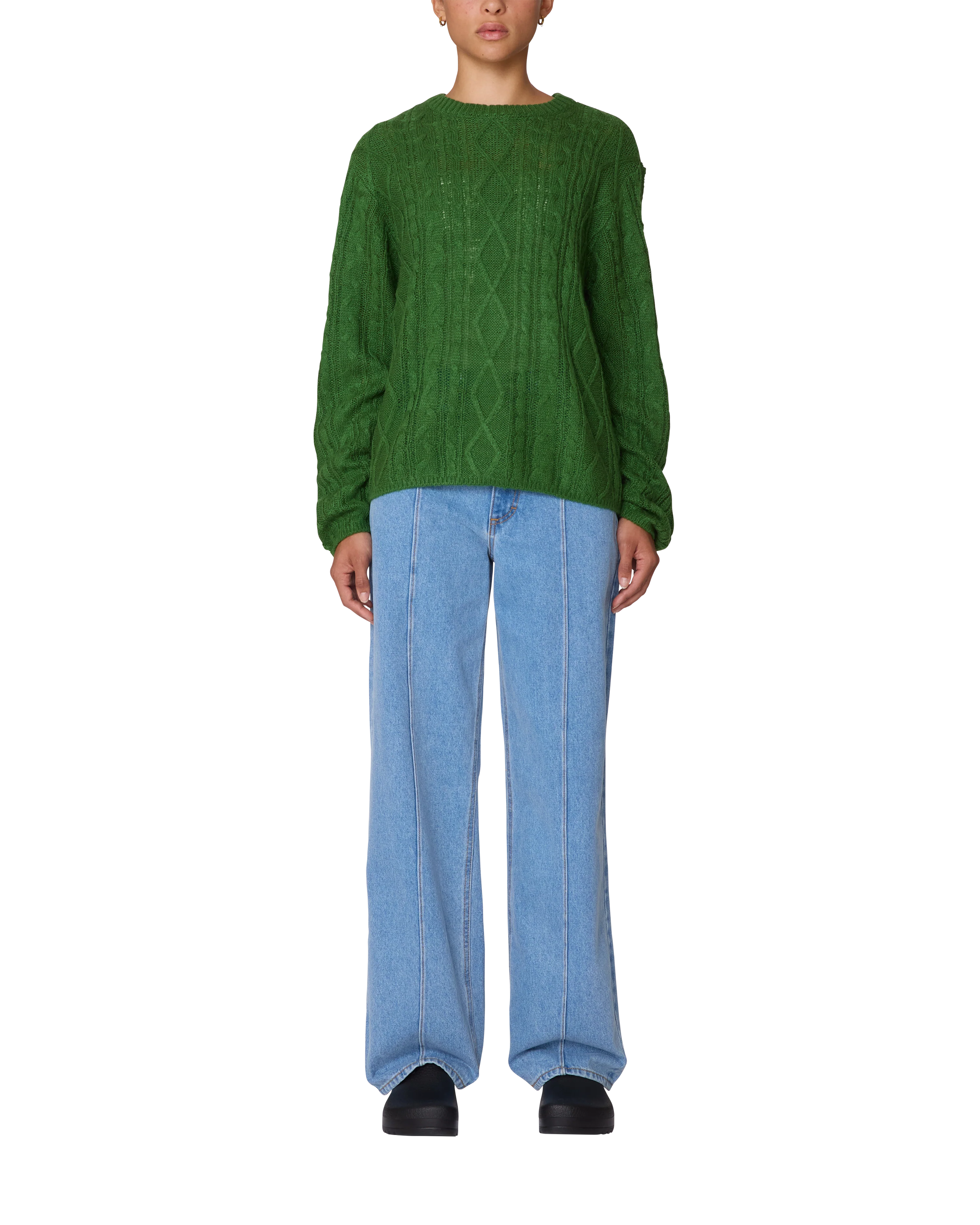 ISABELLA LOOSE CABLE SWEATER - Image 4