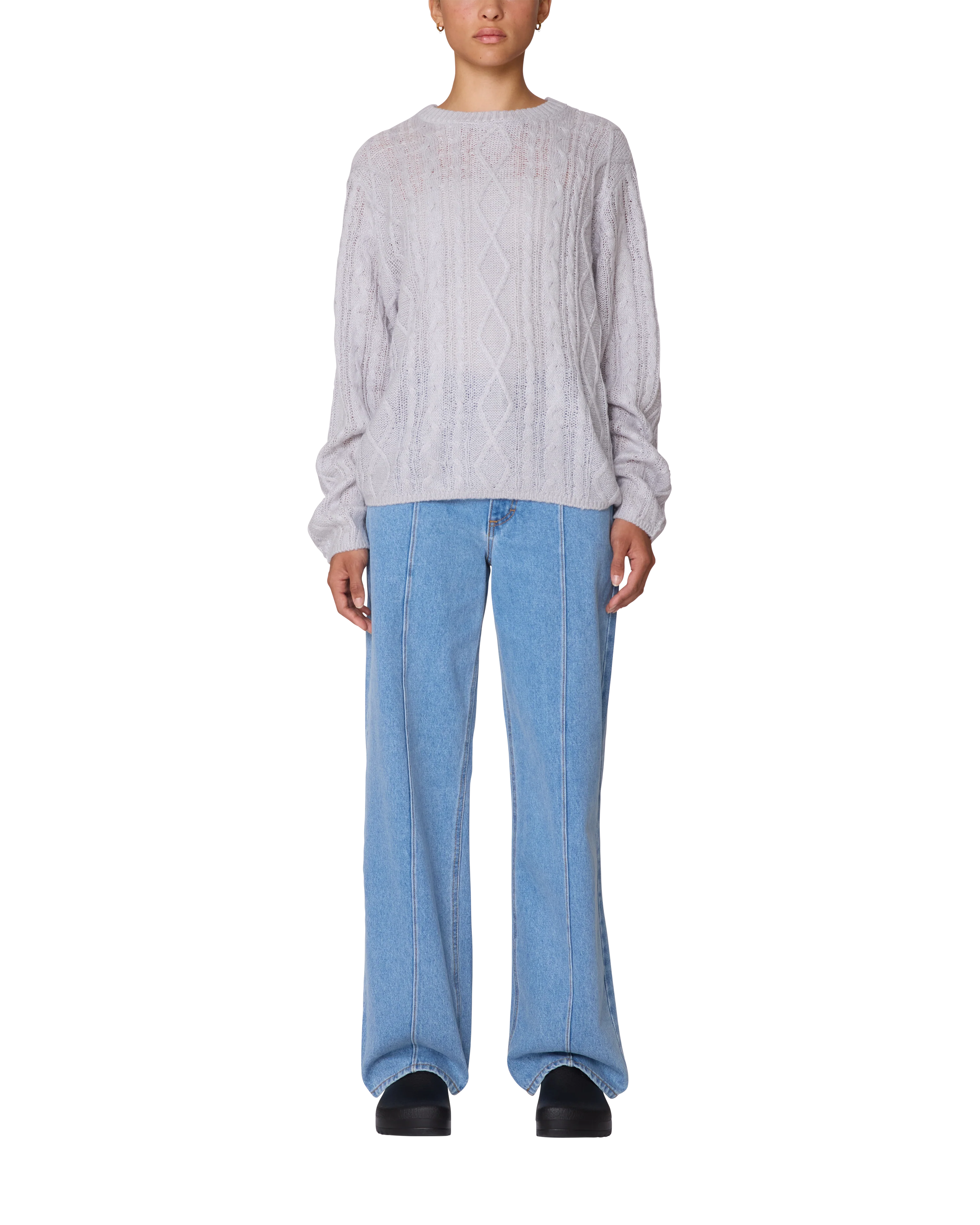 ISABELLA LOOSE CABLE SWEATER - Image 4