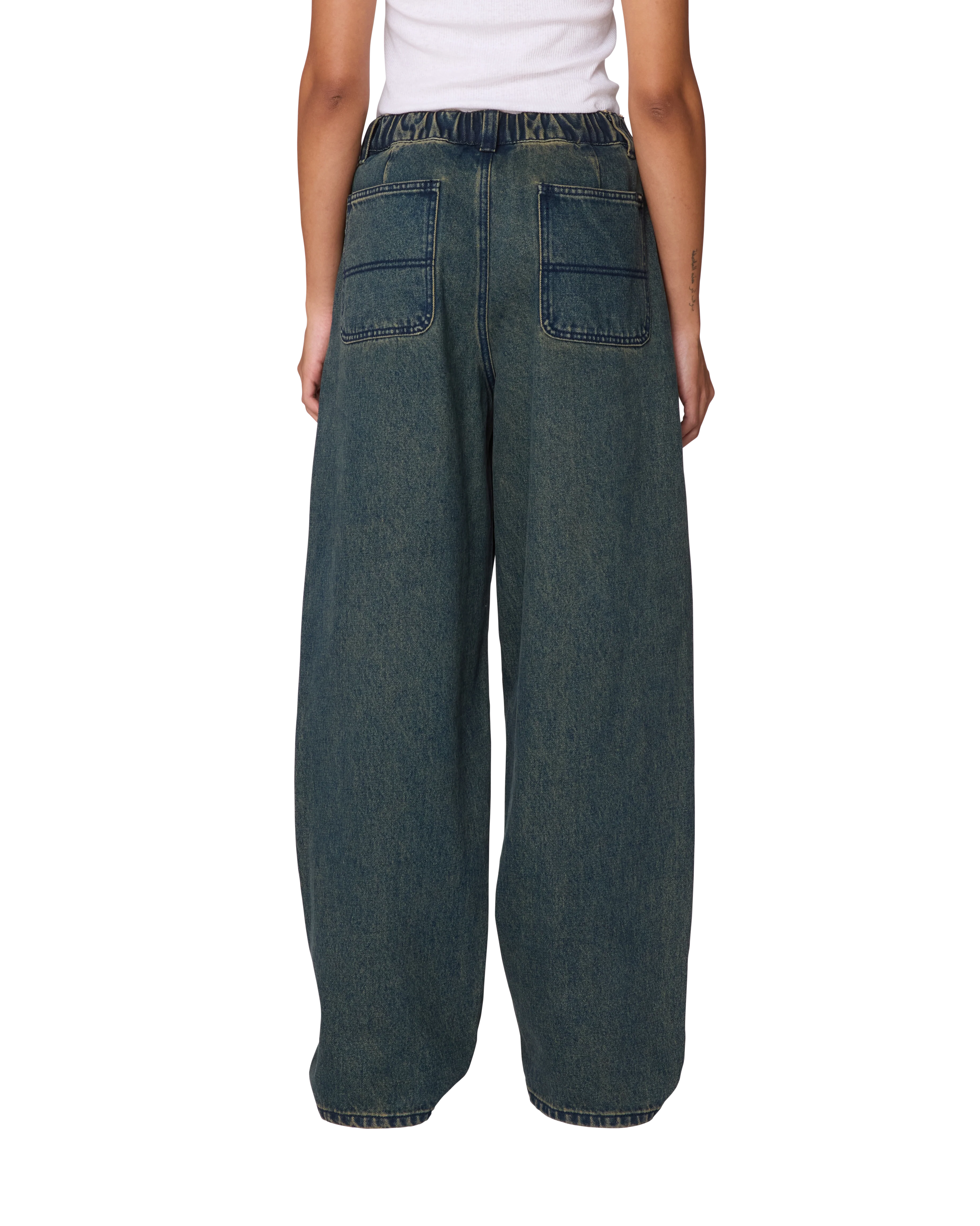 LEAH III BAGGY DBL KNEE DENIM - Image 3