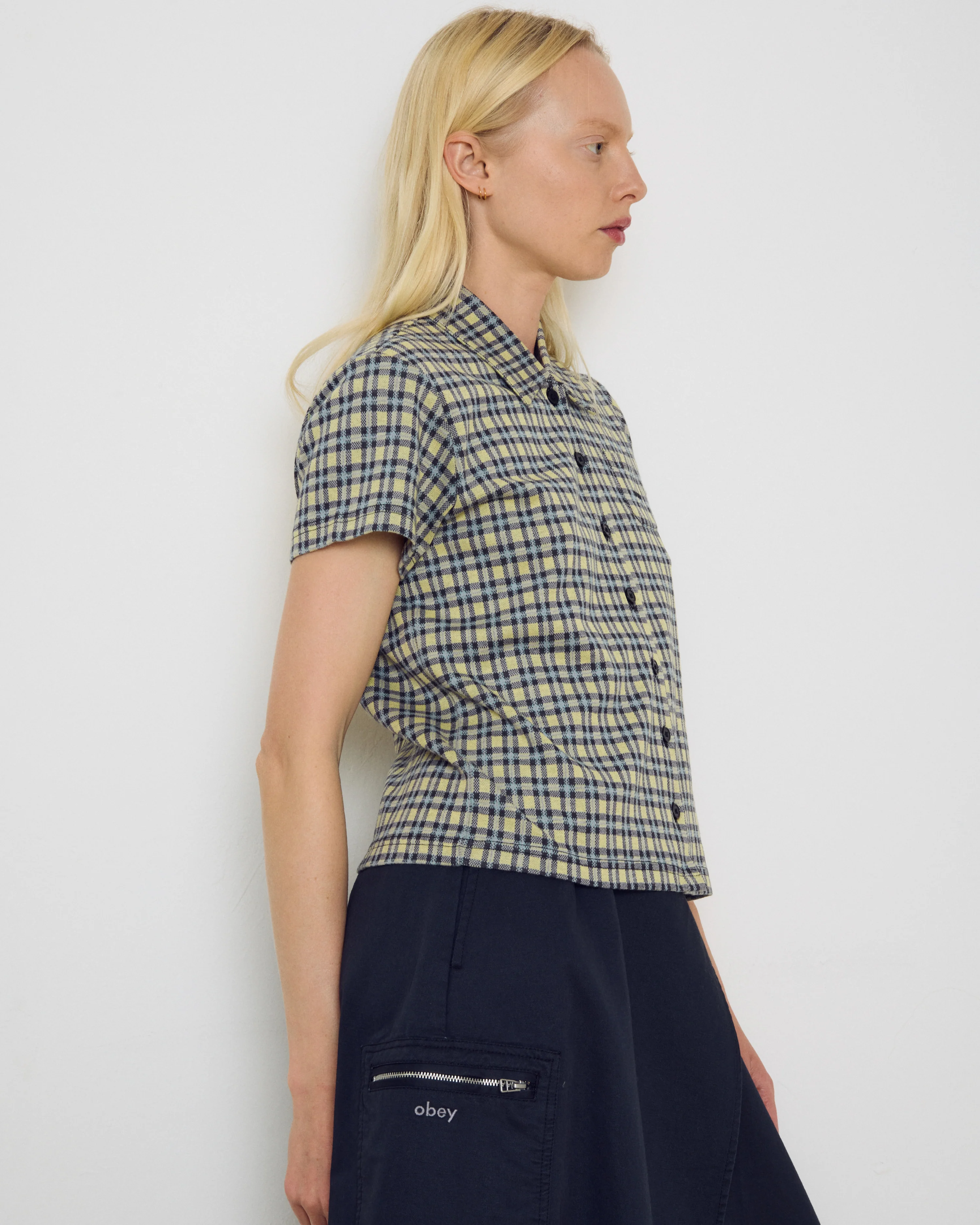 LILA MICRO CHECK POLO - Image 6