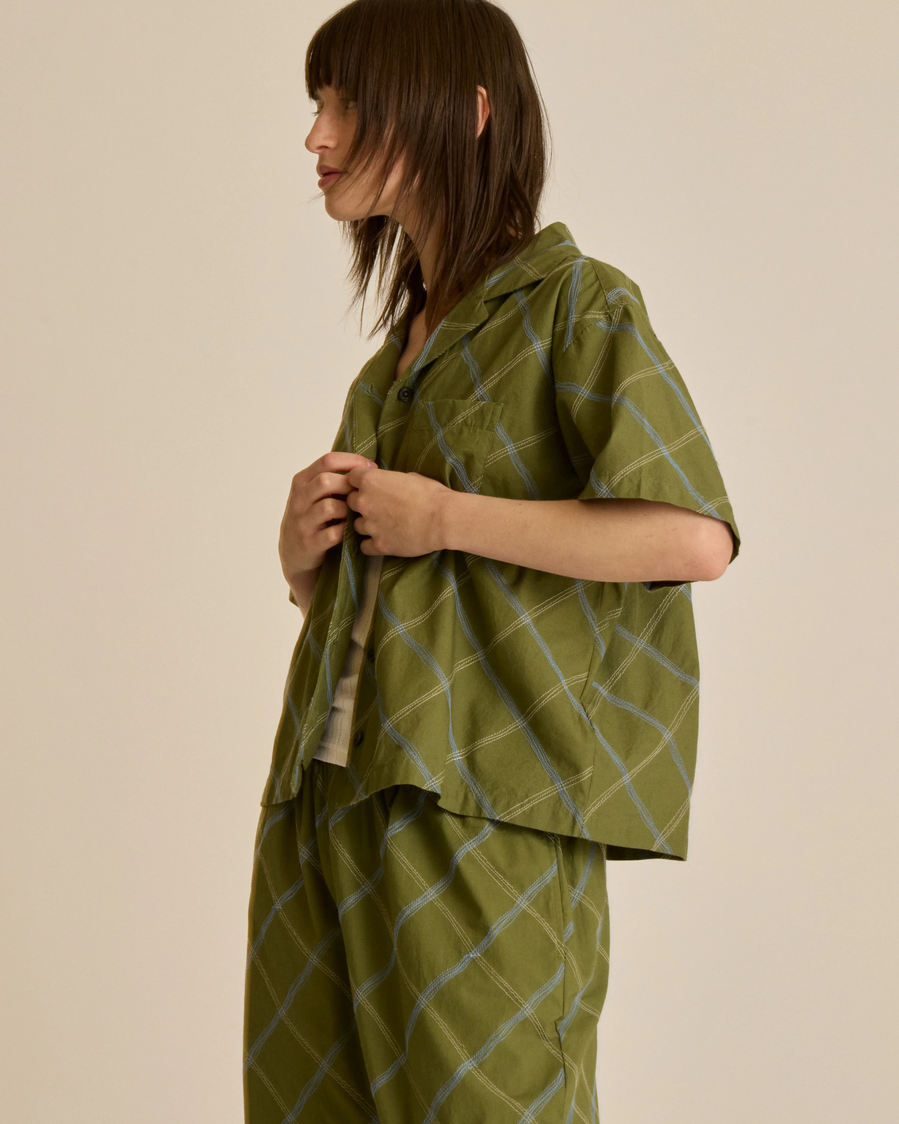 LILITH DIAMOND STITCH SS SHIRT - Image 6