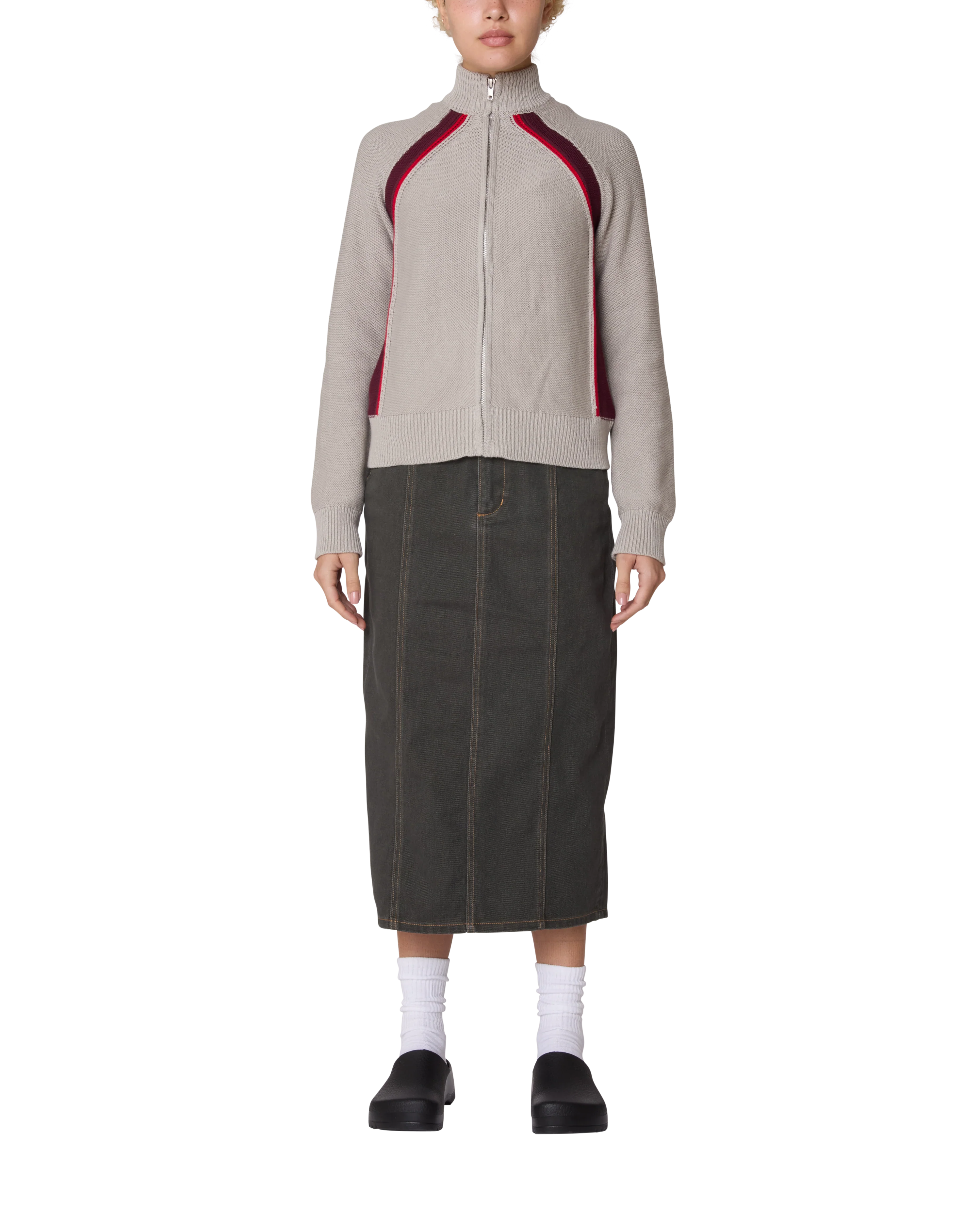 LIZZIE ZIP MOCK SWEATER - Image 4