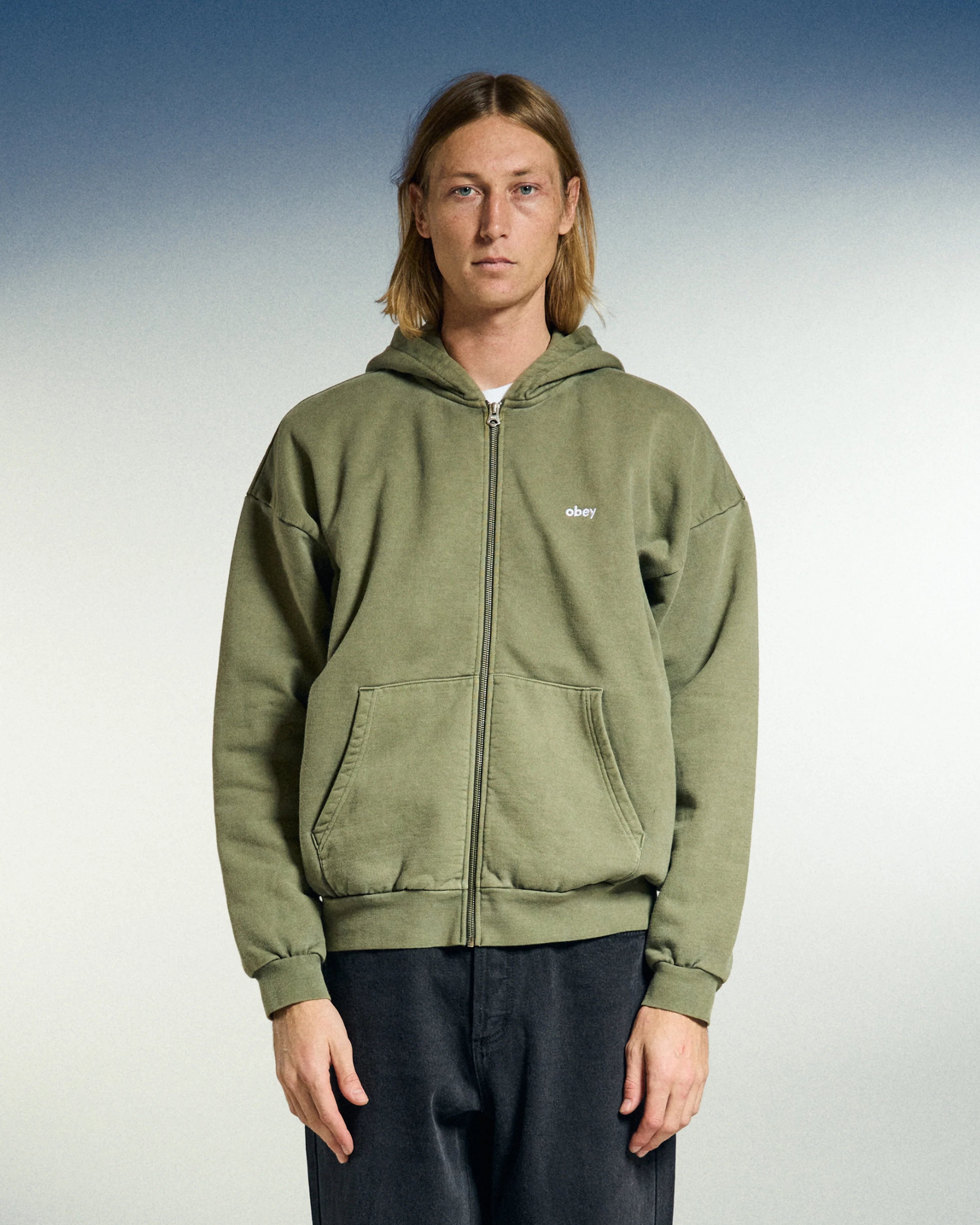 LOWERCASE PIGMENT ZIP HOOD - Image 4