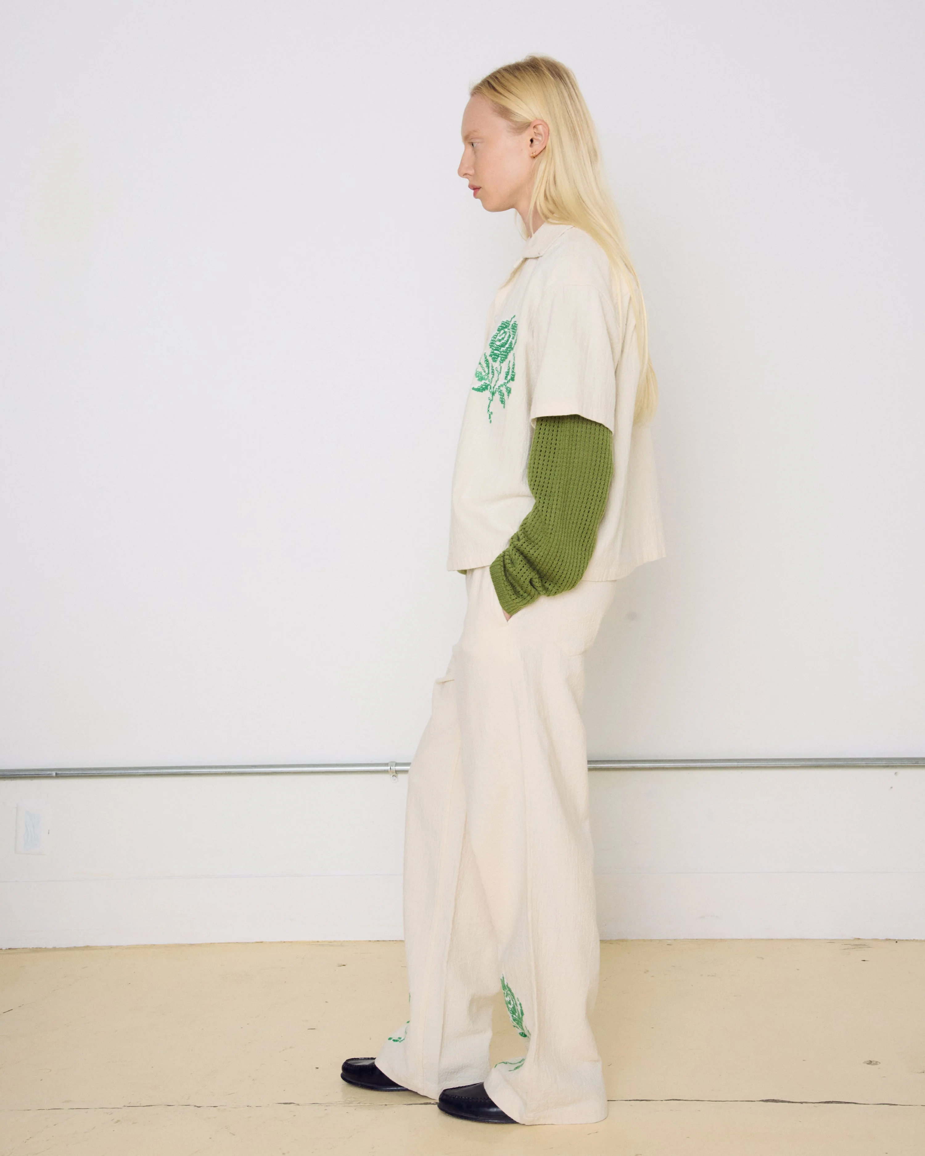 ROSES EMBELLISHED PANT - Image 5