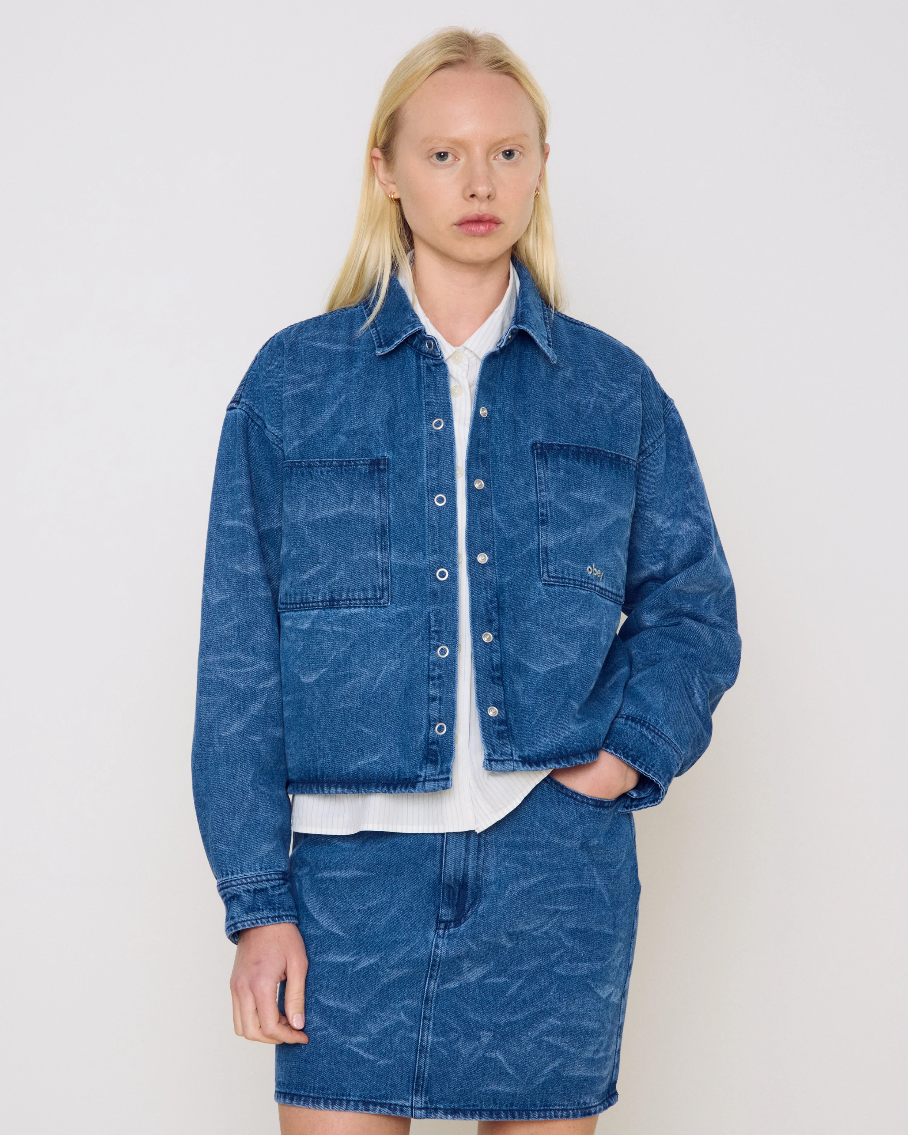 TRINITY WRINKLE DENIM SHIRT - Image 6